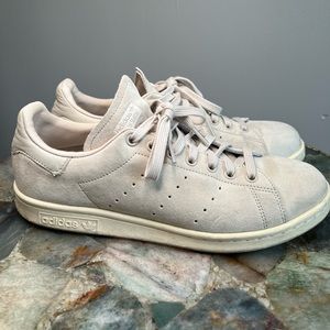 Adidas Stan Smith, Smooth Suede in Natural / Light Tan, Size 9